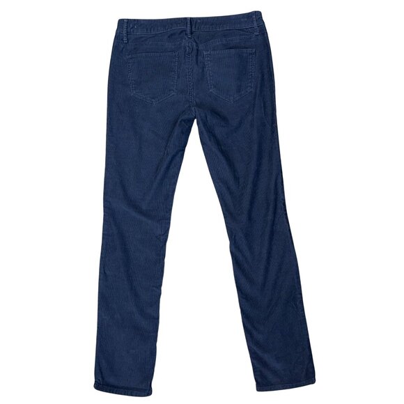 Abercrombie & Fitch Mid-Rise Corduroy Skinny Jeans in Navy Size 8 - Picture 2 of 4